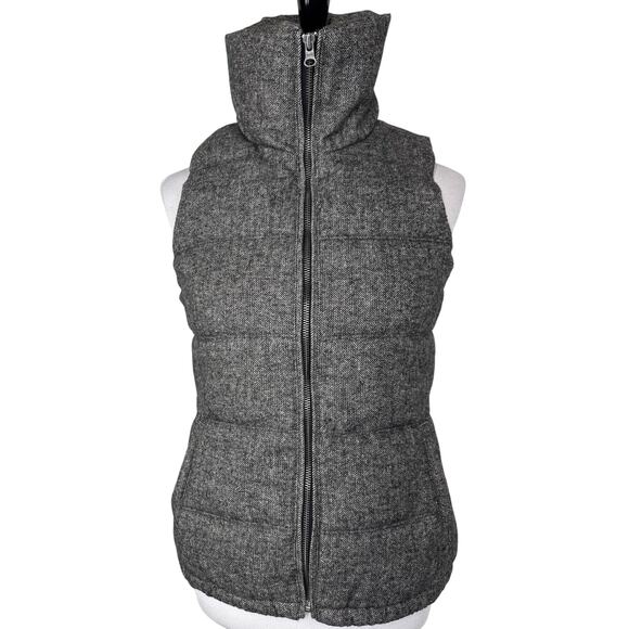 Old Navy Jackets & Blazers - Old Navy Herringbone Wool Blend Puffer Vest, XS, Women